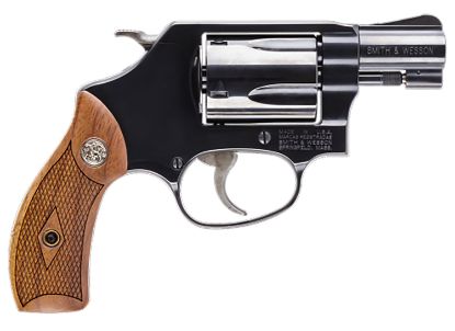 Picture of Smith & Wesson 150184 Model 36 Classic 38 S&W Spl +P 5 Shot 1.88" Barrel, Overall Blued Carbon Steel Finish, Small J-Frame, Integral Front Sight, Wood Grip 