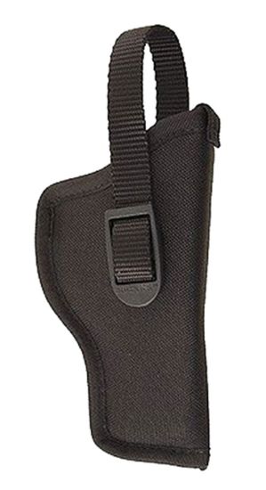 Picture of Uncle Mike's 81011 Sidekick Hip Holster Owb Size 01 Black Cordura Belt Loop Fits Medium Autos Fits 3-4" Barrel Right Hand 