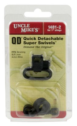 Picture of Uncle Mike's 14812 Super Swivel Quick Detach 115 Blr Blued 1" Loop For Browning Blr (Does Not Fit Blr Lightening) 