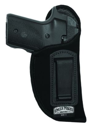 Picture of Uncle Mike's 89011 Inside The Pants Holster Iwb Size 01 Black Suede Like Belt Clip Fits Medium Autos W/3-4" Barrel Right Hand 
