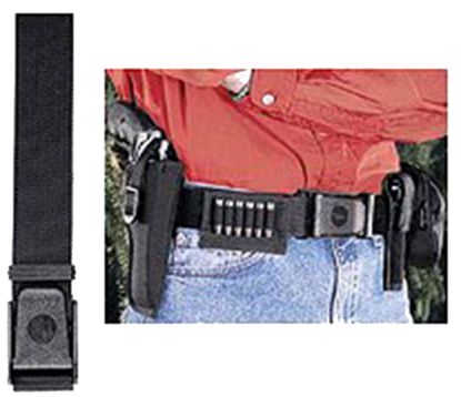 Picture of Uncle Mike's 88001 Sidekick Holster Belt Made Of Nylon With Black Finish & 2" Width For 50" Waist 