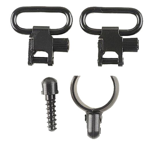Picture of Uncle Mike's 15932 Magnum Band Swivel Set Made Of Steel With Blued Finish, 1" Loop Size, Quick Detach 115 Sg-2 Style For Most 12 Gauge Shotguns 