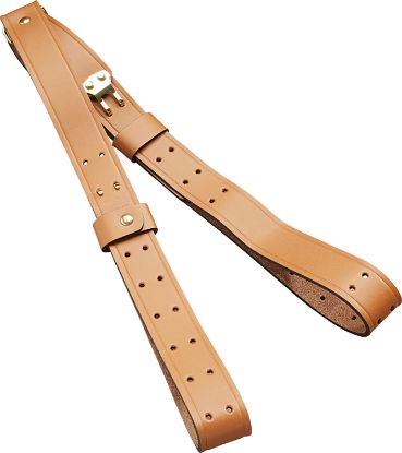 Picture of Butler Creek 26112 Military Carry Strap Brown Leather 44" Oal 1" Wide Two-Piece Design For Rifles 