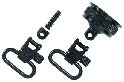 Picture of Uncle Mike's 18032 Mag Cap Swivel Set Made Of Steel With Blued Finish, 1" Loop Size & Quick Detach Style For 12 Gauge Remington 11-87 Includes Two Super Swivels 
