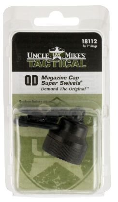 Picture of Uncle Mike's 18112 Mag Cap Swivel Set Made Of Steel With Blued Finish, 1" Loop Size & Quick Detach Style For Mossberg 590, 835 Includes Two Super Swivels 