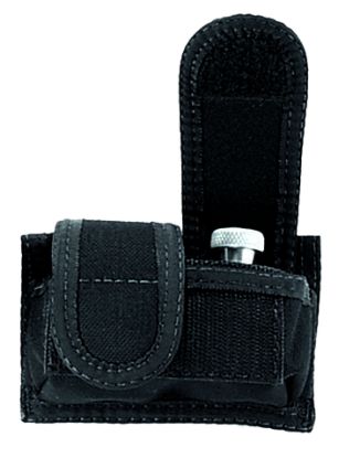 Picture of Uncle Mike's 88281 Universal Speedloader Mag Pouch Double Black Kodra Nylon Hook & Loop 38 Cal 45 Cal Belts 2.25" Wide 