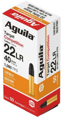 Picture of Aguila 1B220514 Competition 22Lr 40Gr Lead Solid Point 50 Per Box/20 Case 