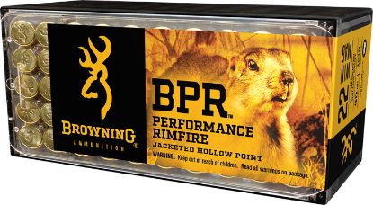 Picture of Browning Ammo B195122050 Bpr Performance Rimfire 22 Wmr 40 Gr Jacket Hollow Point 50 Per Box/ 20 Case 