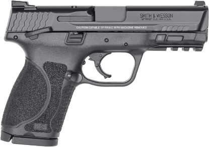 Picture of Smith & Wesson 11687 M&P M2.0 Compact 40 S&W 13+1, 4" Black Steel Barrel, Black Armornite Serrated Stainless Steel Slide, Matte Black Polymer Frame W/Picatinny Rail 