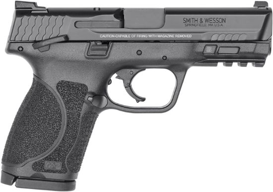 Picture of Smith & Wesson 11687 M&P M2.0 Compact 40 S&W 13+1, 4" Black Steel Barrel, Black Armornite Serrated Stainless Steel Slide, Matte Black Polymer Frame W/Picatinny Rail 