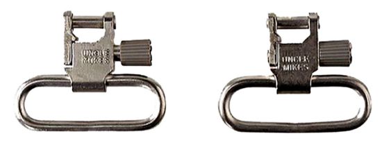 Picture of Uncle Mike's 14622 Super Swivel Quick Detach 115 Rug Nickel 1" Loop For Ruger 10/22/ .44 Mag/ #3 Carbines 