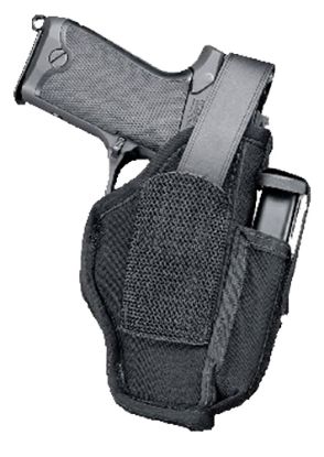 Picture of Uncle Mike's 70010 Sidekick Hip Holster Iwb/Owb Size 01 Black Kodra Nylon Belt Clip Fits Medium Autos Fits 3-4" Barrel Belt 2.25" Wide Includes Adjustment Tool Ambidextrous 