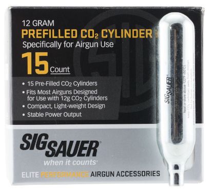 Picture of Sig Sauer Airguns Ac1215 Co2 Cylinders 12 Gram 15 Per Pack 