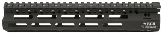 Picture of Bcm Mcmr10556blk Bcmgunfighter Mcmr 10" M-Lok, Free-Floating Style Made Of Aluminum With Black Anodized Finish For Ar-Platform 