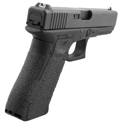 Picture of Talon Grips 384R Adhesive Grip Glock Gen5 19/23/25/32/38/44 W/Large Backstrap, Black Textured Rubber 