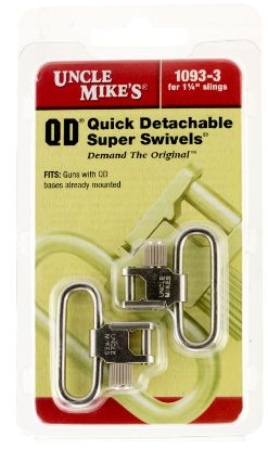 Picture of Uncle Mike's 10933 Super Swivel Quick Detach Tri-Lock 1.25" Loop Nickel Finish 