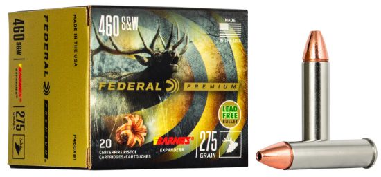 Picture of Federal P460xb1 Premium 460 S&W Mag 275 Gr Barnes Expander Brx 20 Per Box/ 10 Case 