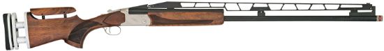 Picture of Tristar 35414 Tt-15A Unsingle Usa 12 Gauge 1Rd 2.75" 34" Adjustable Rib Barrel Silver Rec Walnut Fixed With Adjustable Comb Stock Right Hand (Full Size) Includes 3 Extended Mobilchoke 