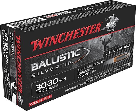 Picture of Winchester Ammo Sbst3030 Ballistic Silvertip 30-30 Win 150 Gr Rapid Controlled Expansion Polymer Tip 20 Per Box/ 10 Case 