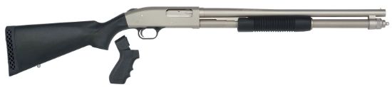 Picture of Mossberg 50299 590 Mariner 12 Gauge 8+1 3" 20" Cylinder Bore Barrel, Silver Marinecote Barrel/Receiver, Synthetic Stock, Includes Pistol Grip Conversion Kit 