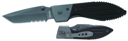 Picture of Ka-Bar 3075 Warthog 3" Folding Tanto Part Serrated 420Hc Ss Blade Black G10 Handle Includes Pocket Clip 