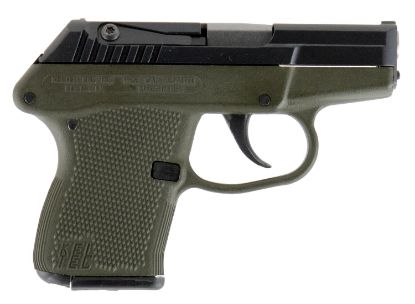 Picture of Kel-Tec P32bgrn P-32 32 Acp Caliber With 2.68" Barrel, 7+1 Capacity, Green Finish Aluminum Frame, Serrated Blued Steel Slide & Green Polymer Grip 