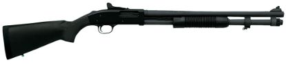 Picture of Mossberg 51663 590A1 12 Gauge 8+1 3" 20" Heavy Barrel, Parkerized Finish, Drilled & Tapped Receiver, Mil-Spec Construction W/Metal Trigger & Safety, Ghost Ring Sight, Synthetic Stock 