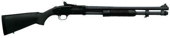 Picture of Mossberg 51663 590A1 12 Gauge 8+1 3" 20" Heavy Barrel, Parkerized Finish, Drilled & Tapped Receiver, Mil-Spec Construction W/Metal Trigger & Safety, Ghost Ring Sight, Synthetic Stock 