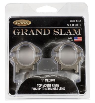 Picture of Weaver Mounts 49321 Grand Slam Silver 1" Medium 