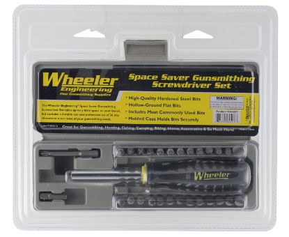 Picture of Wheeler 664507 Space-Saver Screwdriver Set Gray Steel 26 Pieces 