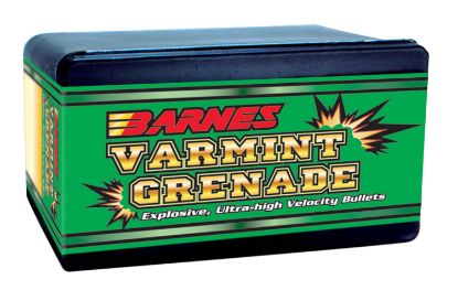 Picture of Barnes Bullets 30171 Varmint Grenade Ultra High Velocity 22 Cal .224 36 Gr Flat Base Hollow Point 100 Per Box 