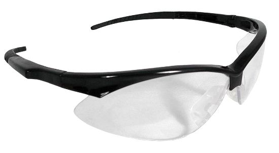 Picture of Radians Ob0110cs Outback Shooting Glasses Adult Clear Lens Anti-Fog Black Frame 