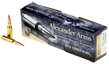 Picture of Alexander Arms Ag123lsbox Lapua Scenar 6.5Grendel 123Gr Boat Tail Open Tip Match 20 Per Box/10 Case 
