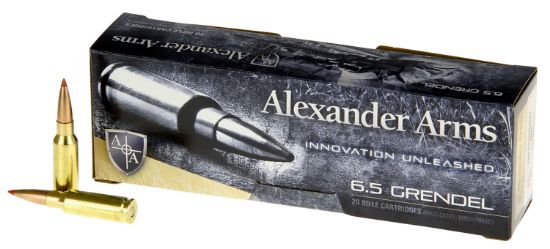 Picture of Alexander Arms Ag129sstbox Sst 6.5Grendel 129Gr Hornady Super Shot Ballistic Tip 20 Per Box/10 Case 