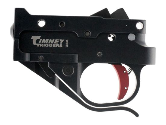 Picture of Timney Triggers 10222C Replacement Trigger Single-Stage Curved Trigger With 2.75 Lbs Draw Weight & Black/Red Finish For Ruger 10/22 