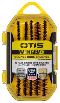 Picture of Otis Fg380bp Variety Brushes Multi-Caliber Rifle/Pistol Firearm Bronze Bristles 10 Pk. 