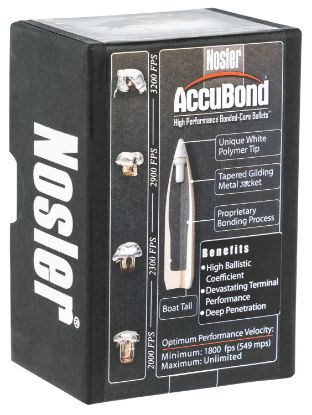 Picture of Nosler 56902 Accubond 6.5 Creedmoor .264 130 Gr Spitzer Point/ 50 Per Box 