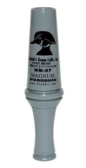 Picture of Haydel's Game Calls Wm07 Magnum Open Call Single Reed Wood Duck Sounds Attracts Ducks Gray Acrylic 