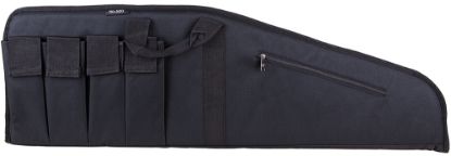 Picture of Bulldog Bd421 Extreme Tactical 40" Black Water-Resistant Nylon, Tricot Lining, 4 External Velcro Magazine Pouches, Soft Padding 