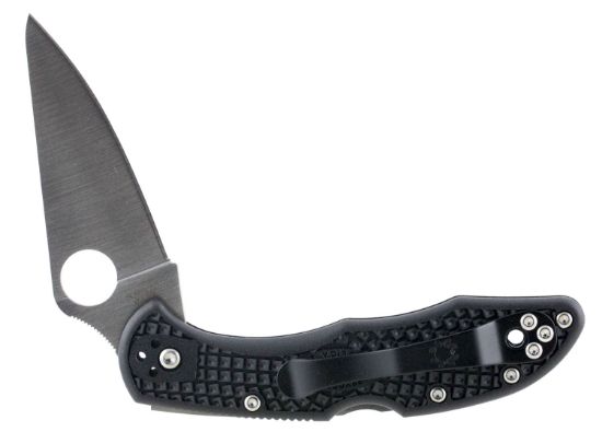 Picture of Spyderco C11fpbk Delica Folder 2.875" Vg-10 Flat Ground Plain Edge Fiberglass Reinforced Nylon Black 