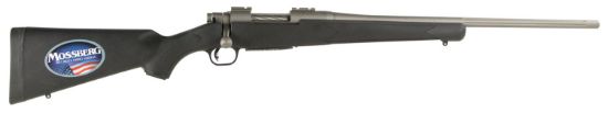 Picture of Mossberg 28005 Patriot 243 Win 5+1 22" Fluted Barrel W/Recessed Match Crown, Cerakote Stainless Steel, Spiral-Fluted Bolt, Synthetic Stock, Drop Box Magazine, Adjustable Lba Trigger 