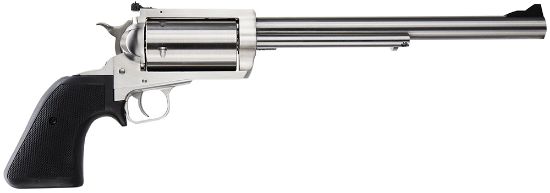 Picture of Magnum Research Bfr4570 Bfr Long Cylinder Large Frame 45-70 Gov 5 Shot, 10" Brushed Stainless Steel Barrel, Cylinder & Frame, Black Rubber Grip, Exposed Hammer 