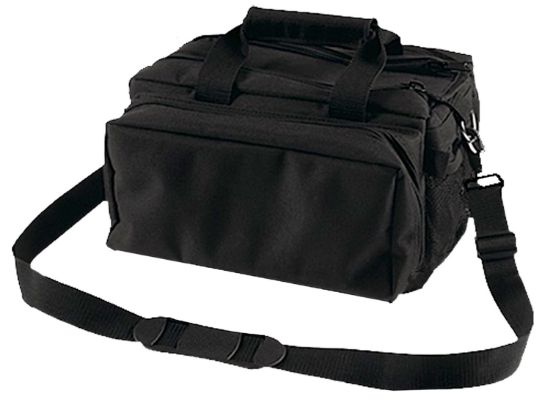 Picture of Bulldog Bd910 Deluxe Range Bag Black Nylon Water-Resistant Outer Shell, Adjustable Strap, Removeable Divider, Storage Pockets, Deluxe Padding 