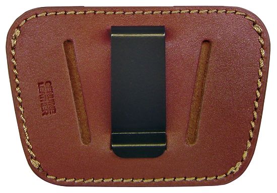 Picture of Psp 035 Belt Slide Iwb/Owb Tan Leather Belt Clip/Slide Fits Med/Lg Semi-Auto Ambidextrous 