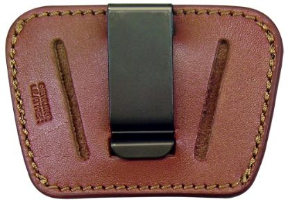 Picture of Psp 036 Belt Slide Iwb/Owb Tan Leather Belt Clip/Slide Fits Small/Med Semi-Auto Ambidextrous 