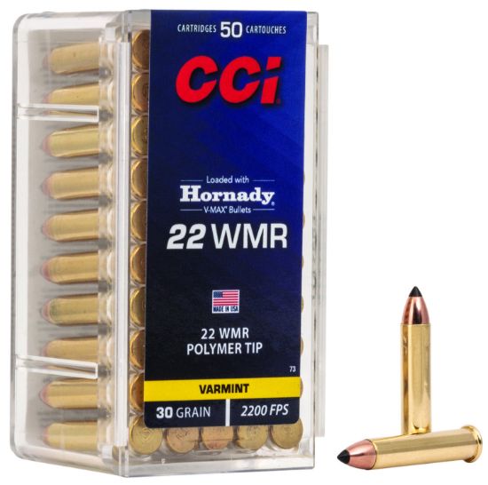 Picture of Cci 0073 Vmax 22 Wmr 30 Gr Hornady V Max 50 Per Box/ 40 Case 