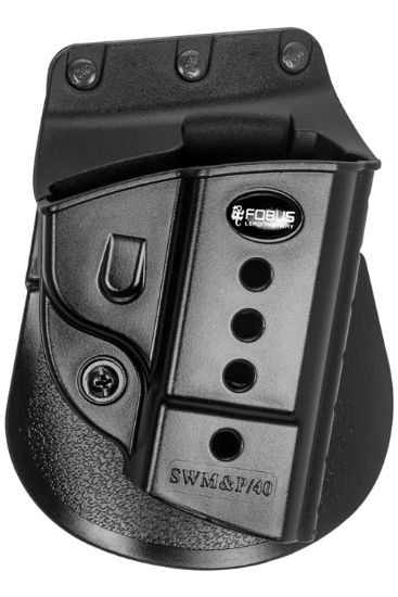 Picture of Fobus Swmprp Passive Retention Evolution Owb Black Polymer Roto Paddle Fits S&W M&P Right Hand 