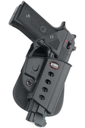 Picture of Fobus Brv Passive Retention Evolution Owb Black Polymer Paddle Fits Beretta Vertec Fits Taurus Pt92 W/Rail Fits Taurus Pt99 W/Rail Right Hand 