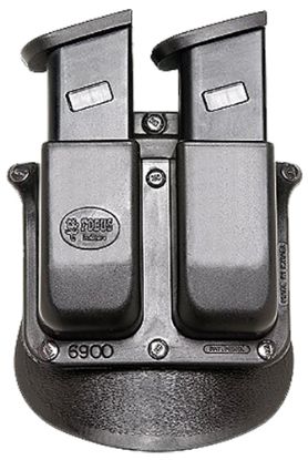 Picture of Fobus 6945Hp Double Mag Pouch Black Polymer Paddle Compatible W/ .45(Except Glock) 