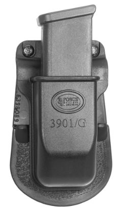Picture of Fobus 3901G Single Mag Pouch Black Polymer Paddle Compatible W/ Double Stack/Glock Belts 1.75" Wide 